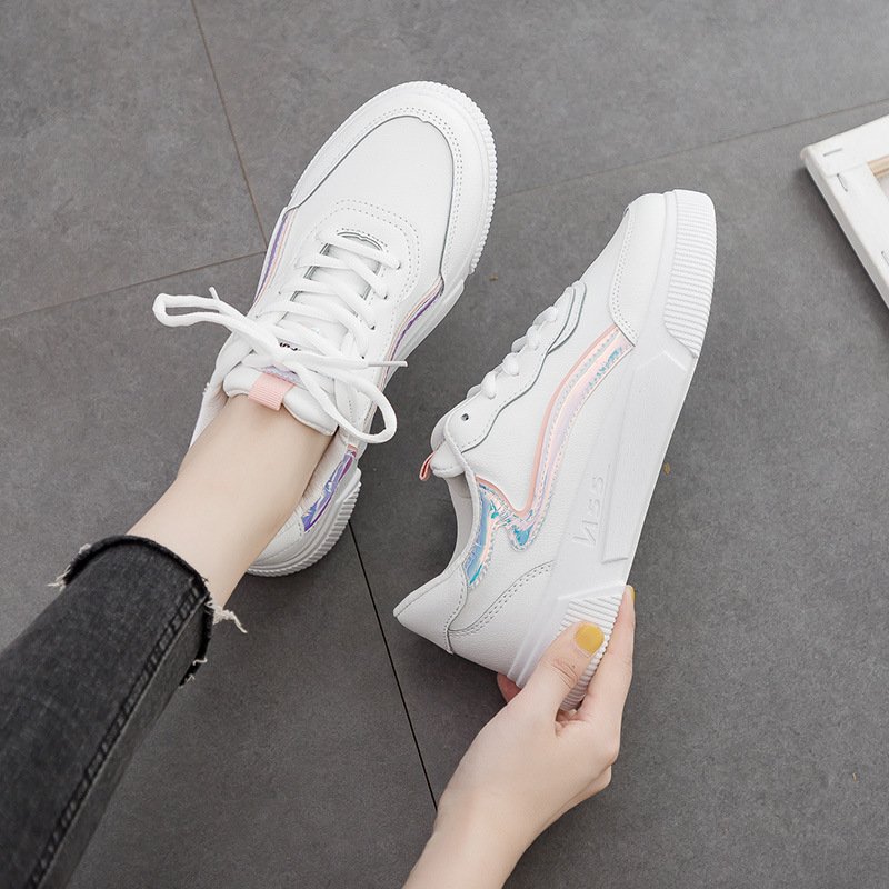 2022 summer and autumn new white shoes female flat-bottomed student running casual shoes female board shoes women's shoes